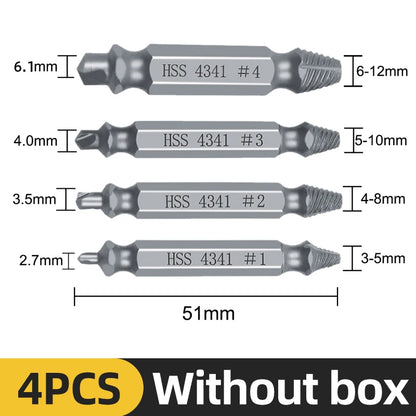 TOOLEYE Beschädigte Schraube Extractor Set Zentrum Bohrer Set Holzbearbeitung Werkzeuge Gebrochene Bolzen Extractor Schrauben Schrauben Entferner Extractor