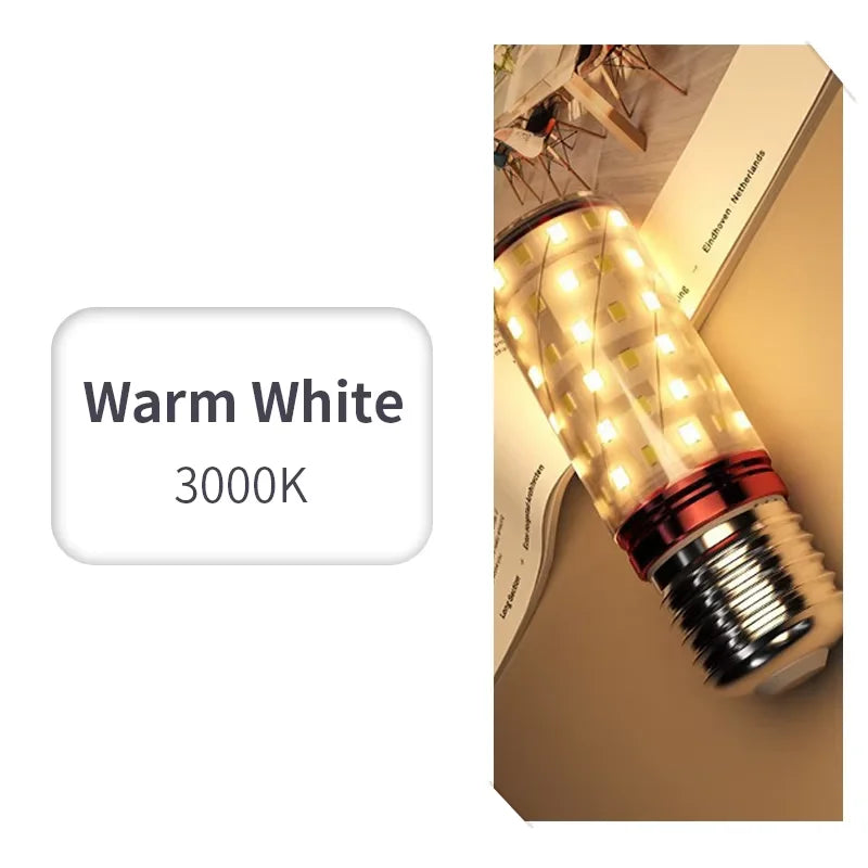 10PCS Corn Bulb Tube AC85-265V E27 E14 Screw 3/6/9/12/15W Easy To Assemble And Disassemble Suitable For Room Lighting.