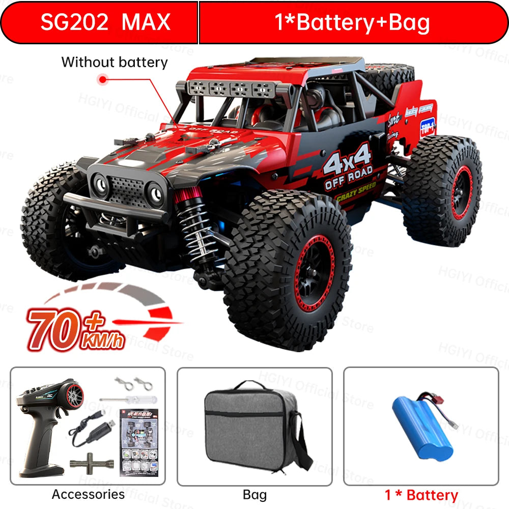 ZLL SG202 MAX/PRO 1:20 High Speed Drift Racing 70KM/H Or 50KM/H Brushless Motor 4WD RC Car Off Road Car Toys for For Kid Gift