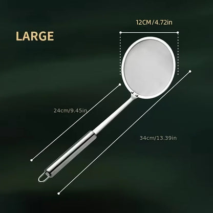 Fine Mesh 304 Stainless Steel Strainer Sieve Juice Egg Filter Colanders Coffee Tea Vegtables Filtering Food Kitchen Accessories.