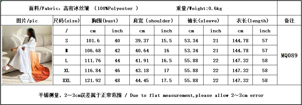 Ramadan Open Chiffon Kimono Abaya Kaftans Turkey Islam Muslim Dress Prayer Clothes Women Djellaba Kebaya Robe Femme Musulmane.