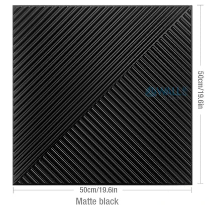 12pcs 50cm 3D wall panel Geometric lines 3D wall sticker wallpaper mural diamond design decor tile 3D mold 90's aesthetic room