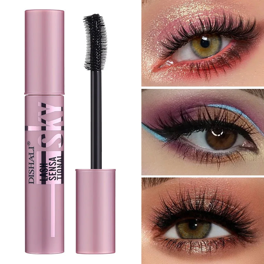 New Eyelashes Lengthening 5D Mascara Lengthening Thickening Waterproof Sweat-Resistant Silky Lash Non-Smudging Easy to Remove.