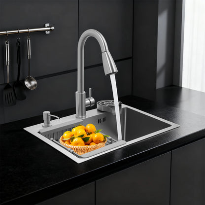 Stainless Steel Multifunctional Sink With Faucet Kitchen Sink Under Table Sink Large Sink