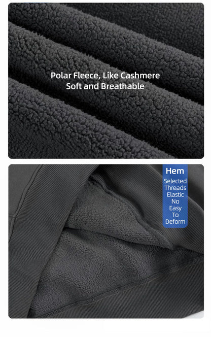 16.9oz 480gsm Heavy Weight Cotton Plus Velvet Hooded Sweater Men Thickened Tight Polar Fleece Pullover Hoodie Women Sweatshirt.