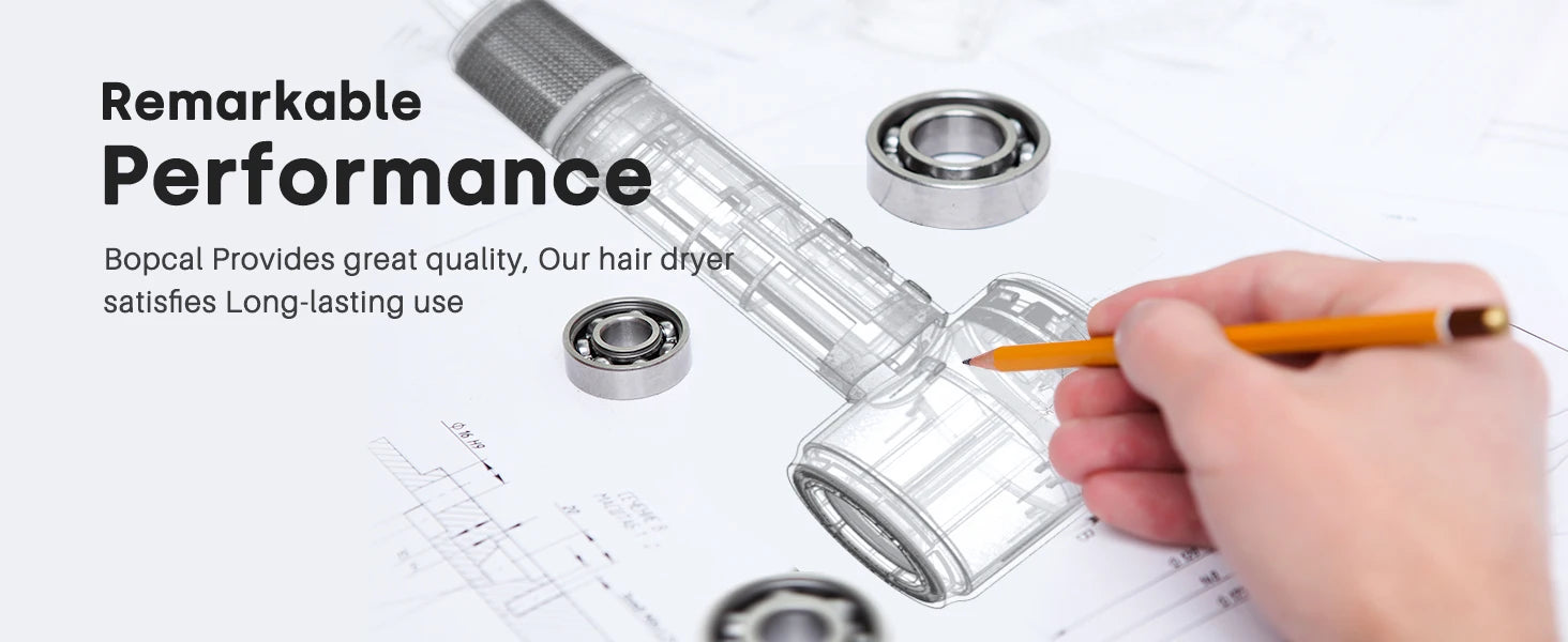 120000 RPM Hair Dryer Negative Ionic Blow Dryer Brushless Motor 40M/S Fast Drying High-Speed Low Noise Thermo-Control Hairdryer.