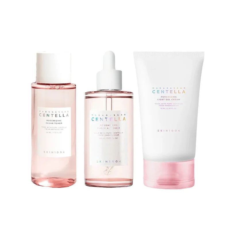 Korean Centella Original Products Pink Salt Fresh Ampoule Toner Facial Serum Cleanser and Moisturiser Cream Skincare Full Set