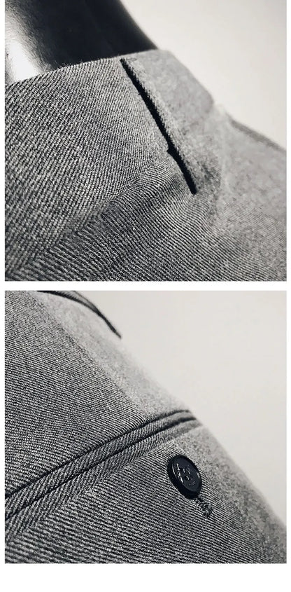 Men Suit Pants Formal Trousers Stretch Slim Pantalone Hombre Calça Masculina Solid Color Casual Dress Pants Fashion Men Clothing