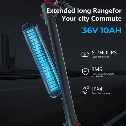 HX X8 e scooters 350W electric scooter Foldable Electric Scooter 10Inch adult Kick escooter 10AH E Scooters Escooter.