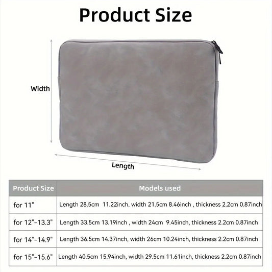11 13 14 15 Inch Laptop PU Leather Protective Tablet Bag Computer Pouch Case Storage Bags Slim Laptop Sleeve for Macbook Perfect.