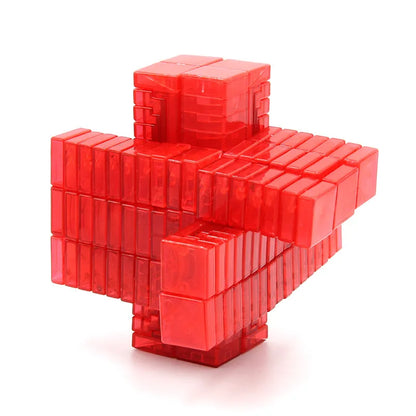 Limited Edition Cube 3x3x17 Magic Cube Black Speed Cube  Primary Color Transparent Red Unequal Order 3317 Educational Funny Toys.