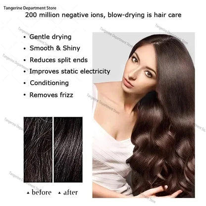 Super Hair Dryer 220V Leafless Hair Dryer Personal Hair Care Styling Negative Ion Tool Schedule Negative Ion Electric Dryer 2.7M.