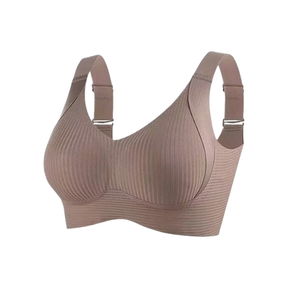 Plus Size Seamless Bra - Wireless Lift Anti-Sagging, Breathable Wide Strap Comfort for Women Daily & Sports.