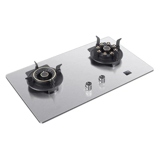 419H Embedded Stainless Steel Gas Stove/  4.8Kw High Firepower Household Stove/Reversible Double Stove Magic Dish Stove.
