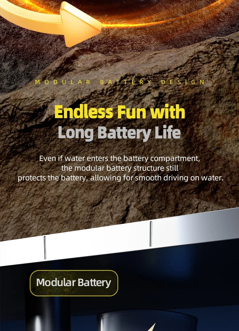 Q210 Amphibious Rc Car Dual Control 4WD Off-road Remote Control Waterproof Vehicle 2.4G Electric Climbing Crawler Toys for Kids.