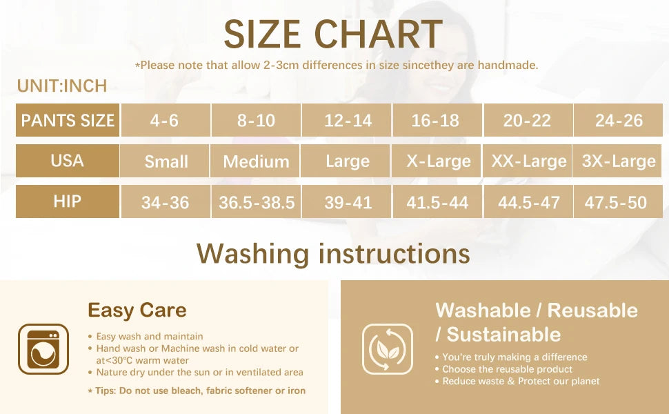 3PCS Menstrual Panties Woman Very Abundant Flow Menstruation Underwear Mid High Waist Leak Proof Period Panties for Girls Ladies.