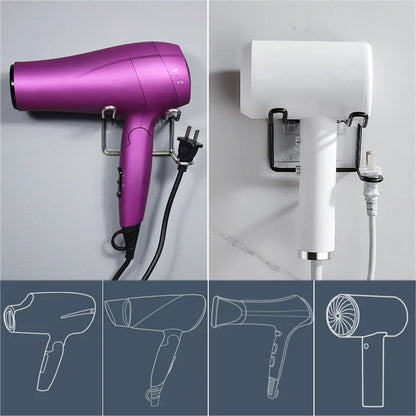 Haartrockner Halter Wand Haartrockner Halterung Kein Stanzen Hause Badezimmer Organizer Lagerung Rack Regal Zubehör