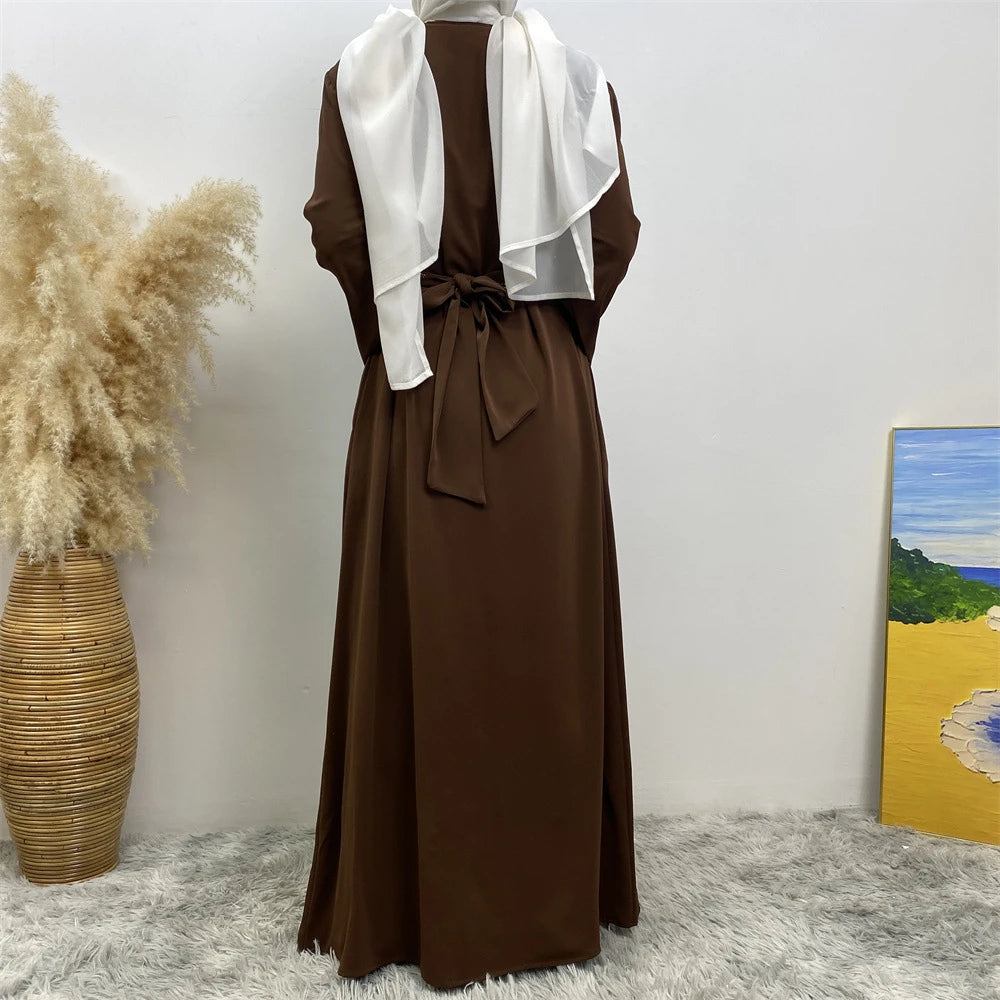 Ramadan Eid Dubai Open Black Muslim Kimono Abaya Damen Turkey Islam Abayas For Women Dress Kebaya Robe Femme Musulmane Kaftan