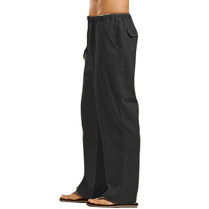 Men's Pants Loose Cool Casual Long Pants Elastic Waist Long Pant Casual Large Size Streetwear Lightweight Trousers.