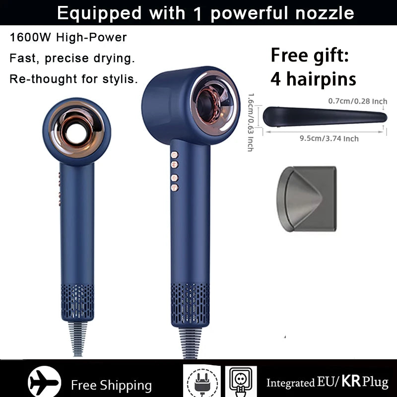 1600W Super Hair Dryer Leafless Hair dryer Personal Hair Care Styling Negative Ion Tool Constant Anion Electric Hair Dryers