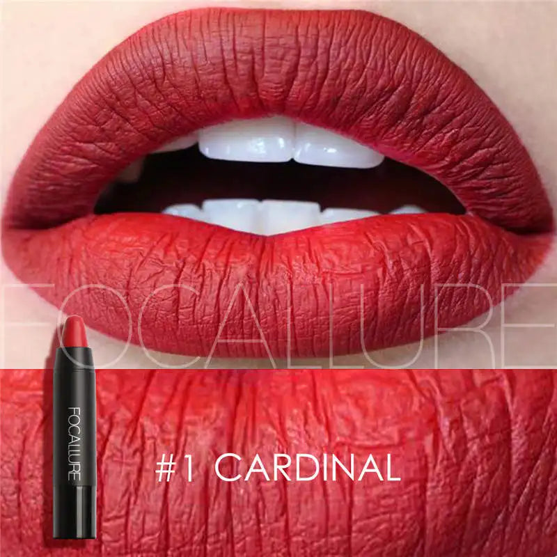 FOCALLURE Brand 19 Colors Matte Lipstick Waterproof Long lasting Cosmetic Easy to Wear Lip stick Matte Lip Batom.