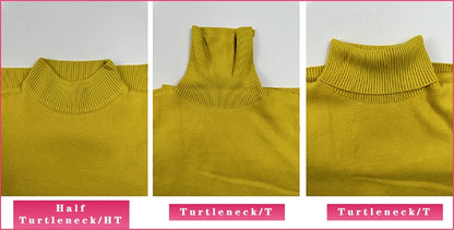 Rollkragen Winter Pullover Frauen Elegante Verdicken Samt Gefüttert Warme Sueter Gestrickte Pullover Schlank Tops Jersey Strickwaren Jumper Neue