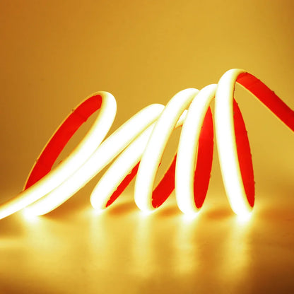 IP68 Waterproof COB LED Neon Strip Light 5m 10m 15m 20m 0.5m 12V 24V 320LED Flexible Tape Silicone Tube Lamp Liner Lighting RA90