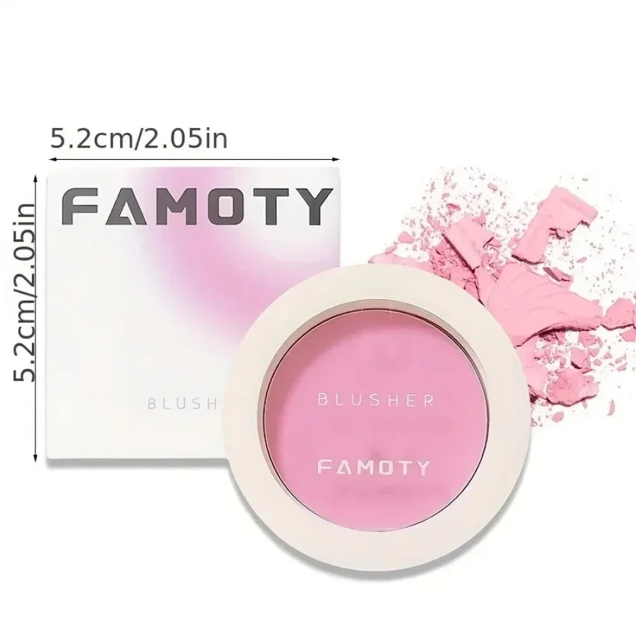 2024 Monochrome Face Blush Palette Longlasting Waterproof Pressed Powder Matte Blush for Contouring Cheeks Travel Cosmetics.