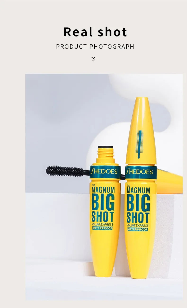 Pink Mascara Waterproof Long Lasting Curling False Eyelash Professional Volume Natural Eyelash Makeup Tools  Lashes Brush.