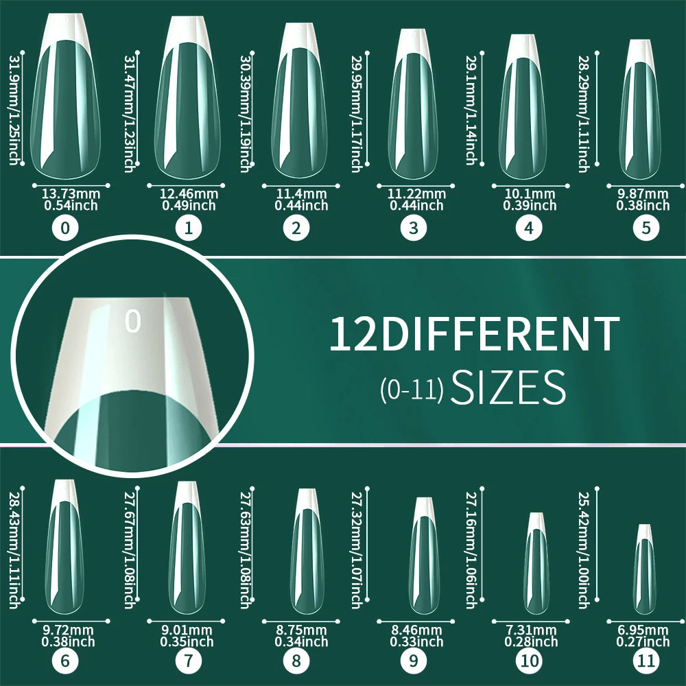 Nailpop 120pcs Acrylic Nails Fake Capsule Short Almond Coffin Square Artificial Nail Extension Soft Gel Tips Accessories Tools.