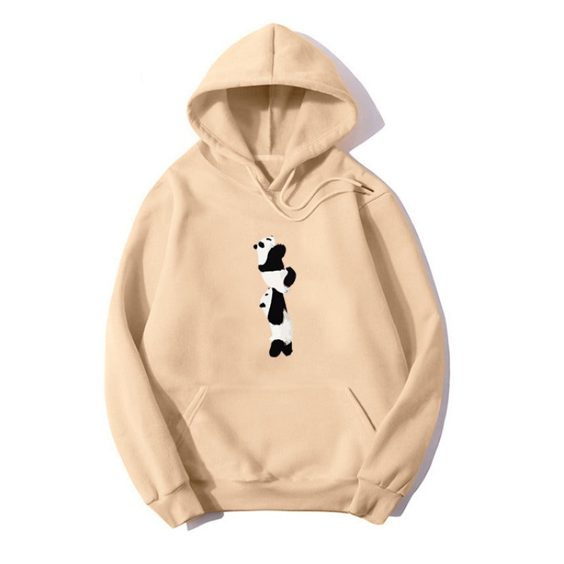 Blessyuki niedlichen Cartoon Panda gedruckt Hoodies Frauen lässig lang ärmel ige Basic Student Sweatshirt plus Größe Paar Kleidung y2k Top.