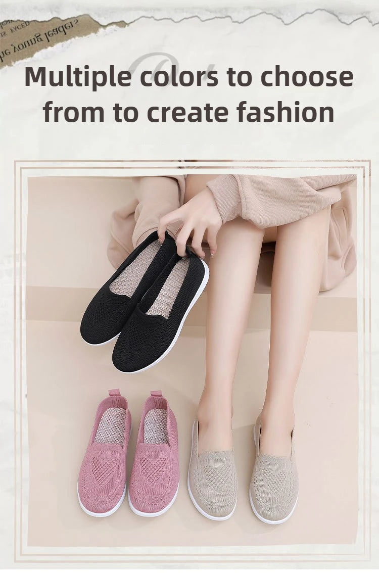 Women's Shoes Spring Summer Casual Breathable Chunky Sole Flat cheap shoes clearance.