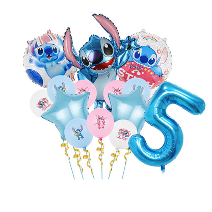 Disney Rosa Stich Geburtstag Party Dekorationen Mädchen Einweg Geschirr Ballon Kuchen Topper Tischdecken Liefert Baby Dusche.