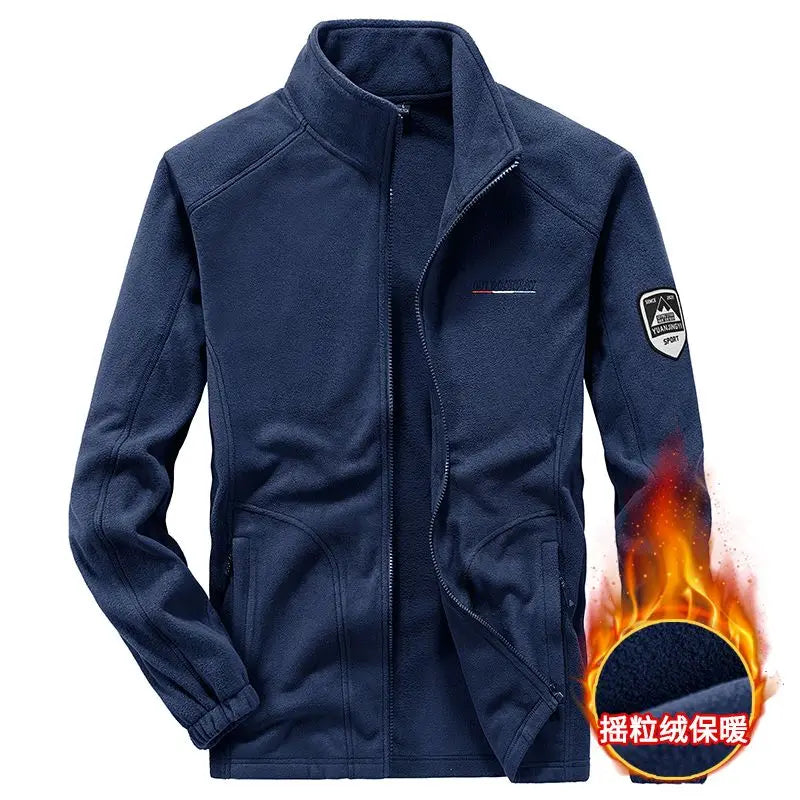 Men's Spring Autumn Jacket Thickened High-end Knitted Jacket Cardigan Outerwear Coat.