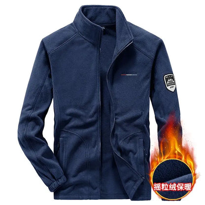 Men's Spring Autumn Jacket Thickened High-end Knitted Jacket Cardigan Outerwear Coat.