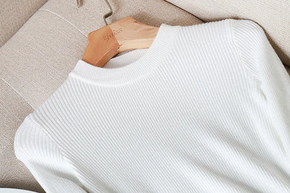 2025 weibliche Dünne Gestrickte Weiche Jumper Tops Herbst Winter Frauen Casual Pullover Pullover Taste Lange Hülse O-ansatz Chic Pullover