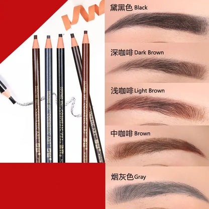 12pc Eyebrow Pencil Colored Soft Cosmetic Art Permanent Makeup Waterproof Tattoo.