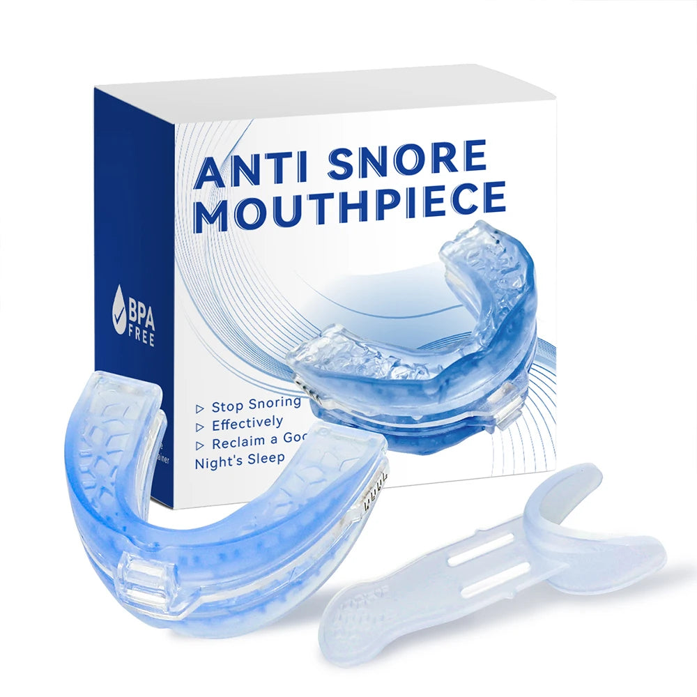 Anti Snoring Tooth Brace Adjustable Anti Snoring Mouth Guard Easy Breathe Improve Sleeping Aid Apnea Mouthpiece To Stop Snoring.