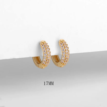 Silver Gold Color Hoop Earring Trendy Punk Hip Hop Rivet Ear Rings for Women Gothic Party Jewelry Pendientes Orecchini 2025