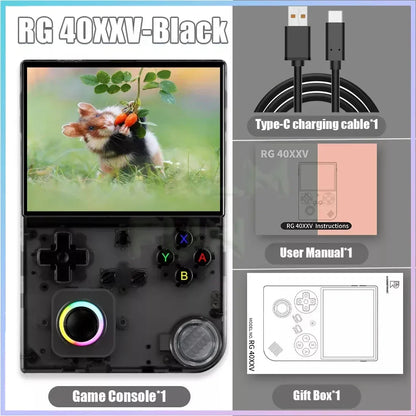 RG40XXV Retro Handheld Game Console 4.0 Inch 640*480 Screen Linux System 5G WiFi Bluetooth HDMI TV Output Video Game Player.