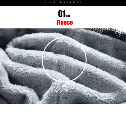 Winter Jacket Men Warm Coat Thick Fleece Male Zipper Hooded Jackets Casual Hooded Sportswear Outerwear Long Sleeves Sports Hoody