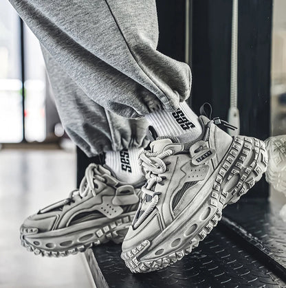 New Summer Outdoor Men's Casual Thick Bottom Sneaker Shoes for Men Sports Breathable Mans Popular Loafers Model Male Sneakers.