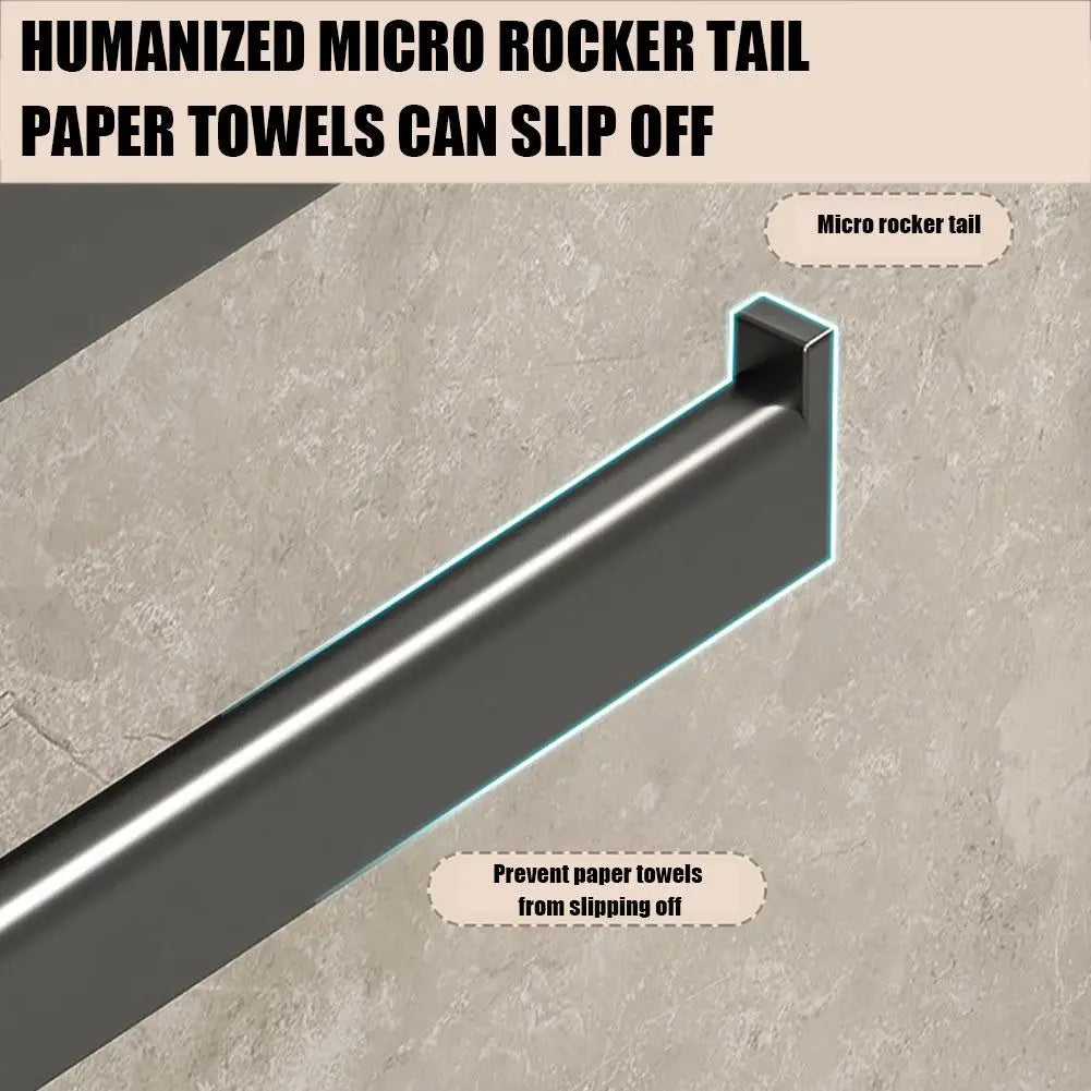 An der Wand montierter Toilettenpapierhalter, rostfrei, verdicktes Kunststoff-Aufbewahrungsregal für Badezimmer, Küche, Toilettenpapierrollenhalter