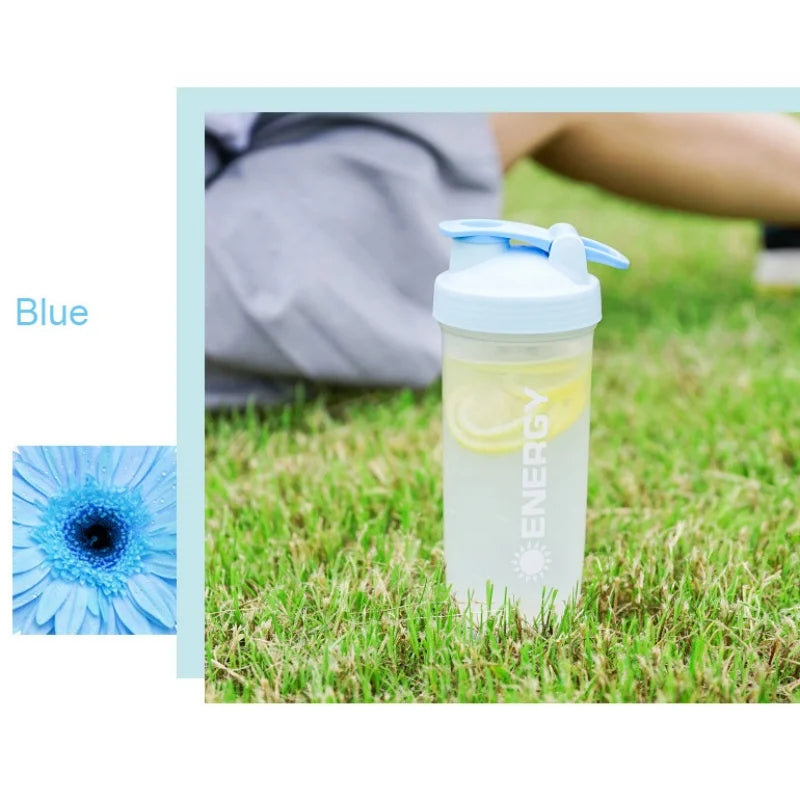 Summer Large-capacity Shaker Cup Outdoor Fitness Milkshake Cup Student Sports Portable Stirring Ball Shock-resistant with Scale.