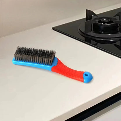 1-teilige Handdrahtbürste – Edelstahlborsten, ergonomischer Kunststoffgriff zum Entfernen von Rost und Schweißschlacken