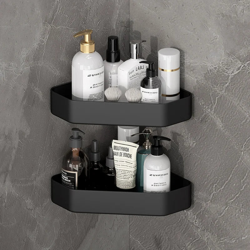 Badezimmerregal Badezimmer Make-up Shampoo Organizer Aluminium Badezimmer Organizer Duschregal Badezimmerzubehör