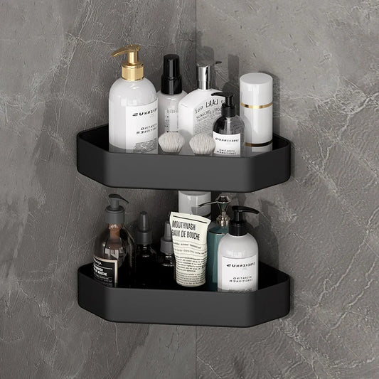 Badezimmerregal Badezimmer Make-up Shampoo Organizer Aluminium Badezimmer Organizer Duschregal Badezimmerzubehör