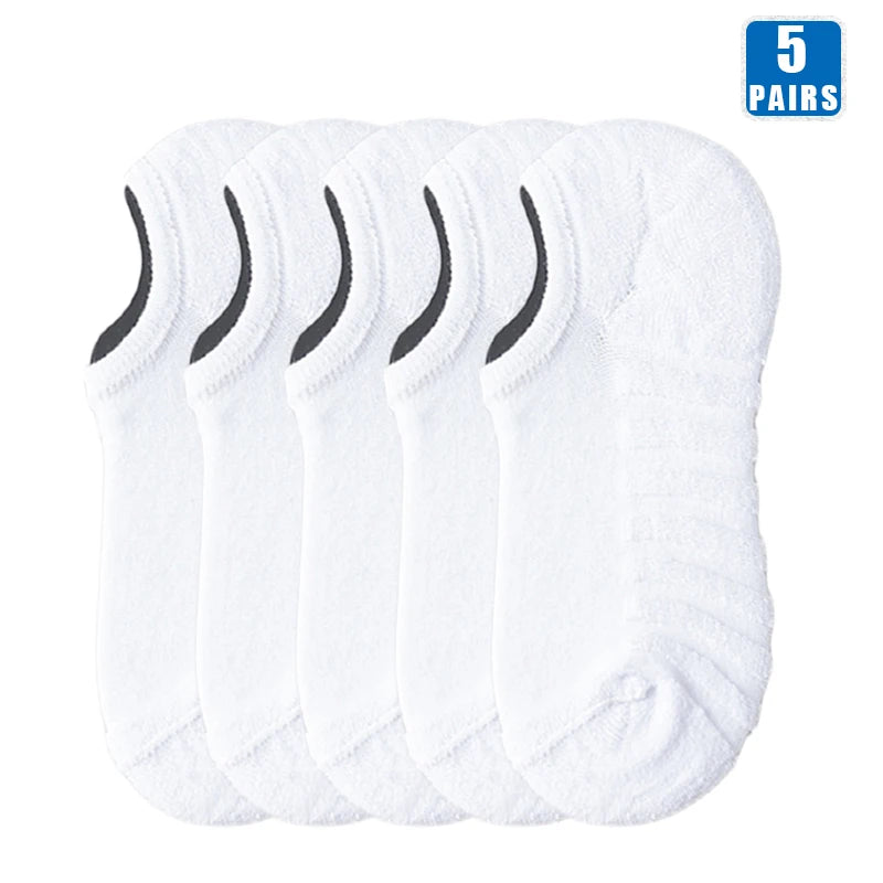 5 Pairs Men Short Socks Cotton High Quality Crew Ankle Casual Soft Low-Cut Non-Slip Breathable Summer Autumn 2022 Sock for Male.