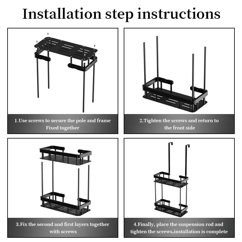 1 Stück Duschregal über der Tür, Badezimmer-Aufbewahrungsregal, Badezimmer-Hängeregal, doppelschichtiges Duschregal, Badezimmer-Caddy Organiz