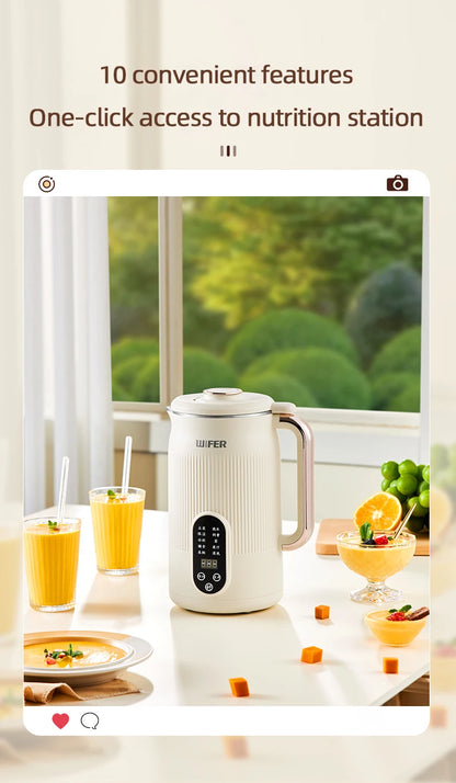 Automatic Soy Milk Machine Multifunctional Juicer Blender Home Wall Breaking Machine Soybean Milk Maker Breakfast Machine 220V.